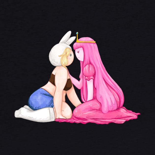 Brave knight, Princess Bubblegum and Fionna, Adventure Time / Fionna and Cake fan art by art official sweetener